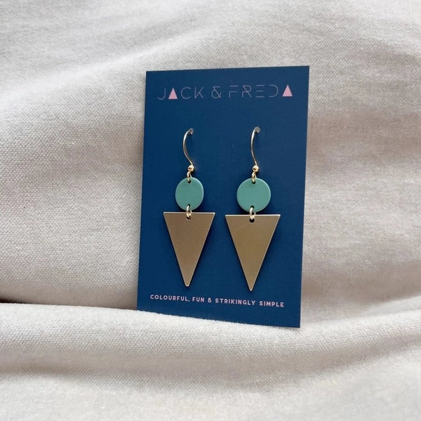 Lola Triangle Earrings (gold)