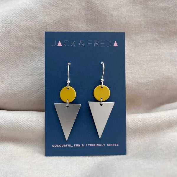 Lola Triangle Earrings (silver)