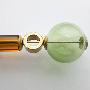 Gardena Glass Bubble & Cylinder Earrings