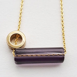 Gardena Glass & Brass Necklace