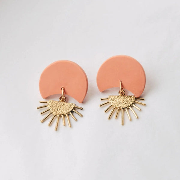 Peach Sunset Earrings 