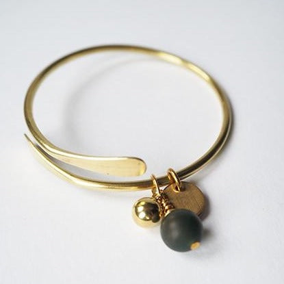 Grey Labradorite Brass & Bold 